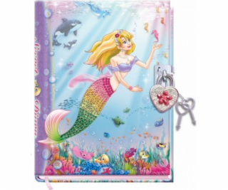 Pulio Pecoware Denník morskej panny s visiacim zámkom