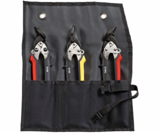 BESSEY Set of shape and straight cutting snips in bag    ...