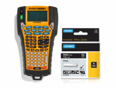 Dymo Rhino 6000+ Vinyl 24 mm x 5,5 m white to black