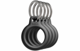 1x4 Belkin Key Ring for Apple AirTag, black MSC001btBK