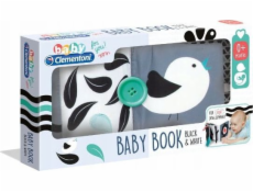 Kniha Clementoni Clemmy baby - detská, čierno-biela