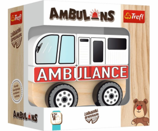 Drevené auto Ambulancia