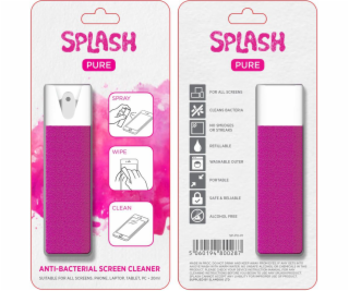 Splash Cleaning set Pure liquid + screen handrička ružová