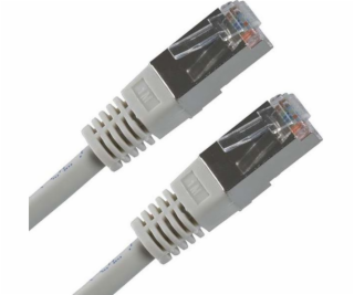FTP patchcord, Cat.5e, RJ45 M-0.5m, chronióny, szary, eco...