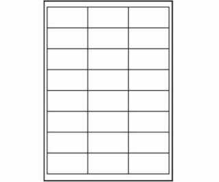 Logo A4 Label, Matte, White, 25 ks.