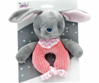 Zajíček chrastítko 15 cm