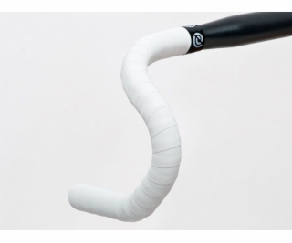 Omotávka na riadidlá kolesa SCRUB, biela ekokoža, hrúbka ...