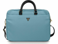 Taška Guess Nylonová taška Guess pre Macbook 15/16 modrá