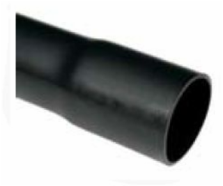 Kopos Hladká rúrka 20mm čierna 3m (1520 HF FA)