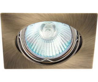 GREELUX Halogénové očko 12V MR16 GU5,3 50W patinovaná mos...