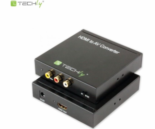 Techly AV adaptér RCA (Cinch) x3 - HDMI čierny (301672)