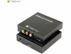 Techly AV adaptér RCA (Cinch) x3 - HDMI čierny (301672)