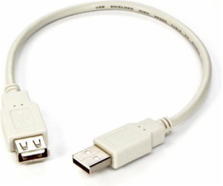 Kábel USB Logo USB-A - USB-A 0.3 m Szary