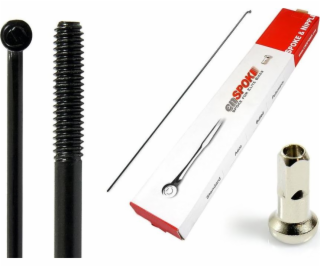 CNSPOKE Lúče CNSPOKE STD14 2.0-2.0-2.0 nerez 222mm čierna...