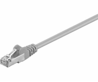 FTP patchcord, Cat.5e, RJ45 M-0.25m, chronióny, szary, ec...