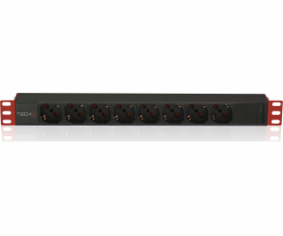 Techly Techly 107746 PDU Rack 19 1U, 8x Schuko, 250V/16A,...