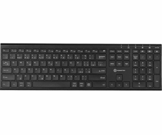 Klawiatúra Powerton UltraSlim Bezprzewodowa Czarna CZ + S...