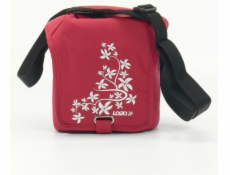 Taška s logom, kvetinová taška na fotoaparát, červená