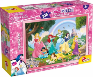 Lisciani Obojstranné maxi puzzle 108 Disney princezien