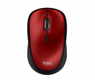 TRUST myš Yvi+ Wireless Mouse Eco Red, červená
