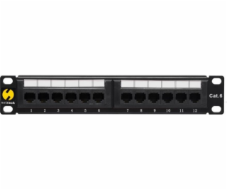 NETRACK 104-16 patch panel 10 12-ports cat. 6 UTP