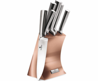 BerlingerHaus sada nožov v stojane BH-2451 Rosegold Metal...