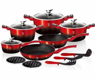 BerlingerHaus sada riadu 15ks BH-1632N Burgundy Metallic ...