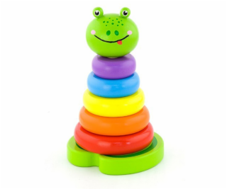 Dřevěná skládací pyramida pro nejmenší Viga Žába