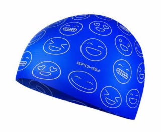 Spokey EMOJI Juniorská plavecká čiapka, modrá