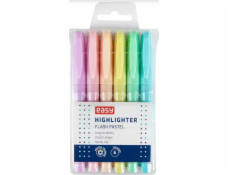 Zvýrazňovač EASY FLASH PASTEL moderní tvar 6ks