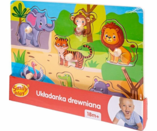 Drevená puzzle zoo
