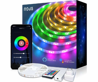 Smart LED pásek 12V 40LED/m IP44 36W RGB NOUS F2 10m WiFi...