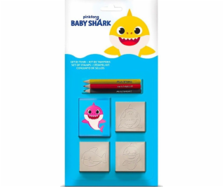 Multiprint MULTIPRINT BABY SHARK STAMPS BLISTER 3 KS