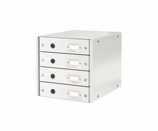 Zásuvkový box Leitz Click&Store, 4 zásuvky, bílá