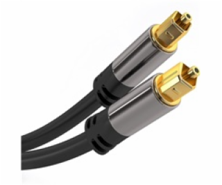 PremiumCord Kabel Toslink M/M, OD:6mm, Gold design 2m
