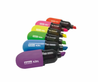 Zakreślacz Flash Mini Neon 6 kolorów EASY