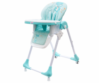 Jídelní židlička NEW BABY Minty Fox - ekokůže a vložka pr...