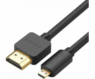 Kábel UGREEN HDMI M, HDMI Micro M, 1,5m, čierny 30102