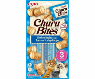 INABA Churu Bites Chicken with tuna and scallops - cat tr...