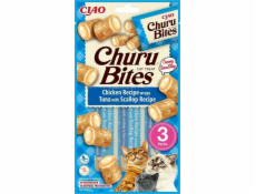 INABA Churu Bites Chicken with tuna and scallops - cat treats - 3x10 g