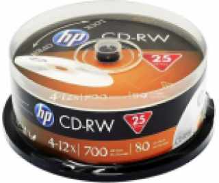 CD-RW HP 80 min. 4-12x 25-cake