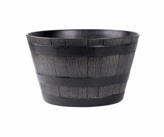 Květináč 38 cm plast dřevěný efekt natural