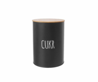 Dóza na cukr BLACK plech / bambus