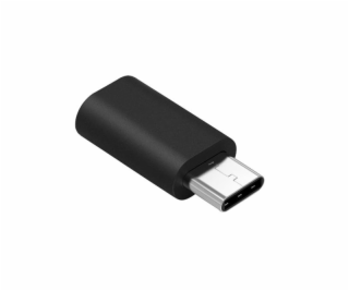Adapter USB Reverse USB-C - microUSB Czarny  (5902537024151)