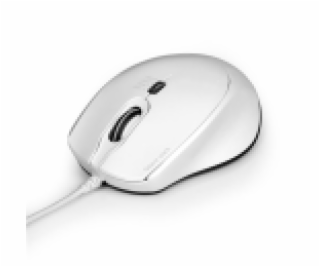 PORT CONNECT SILENT, optická USB-A/USB-C myš, 3600 DPI, bílá