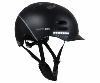 SAFE-TEC Chytrá Bluetooth helma/ SK8 Black L