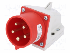 Instalační vidlice 32A/400V/5-pól nástěnná PCE 525-6