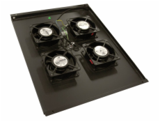 XtendLan Ventilace pro stojanové rozvadeče ECO hloubky 800mm, 4x ventilátor černá