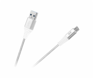 Kábel REBEL RB-6000-100-W USB/Micro USB 1m White