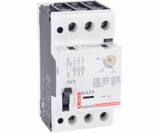 Legrand Ochranný spínač motora 3P 2,5kW 4-6,3A M250 1NO/1...